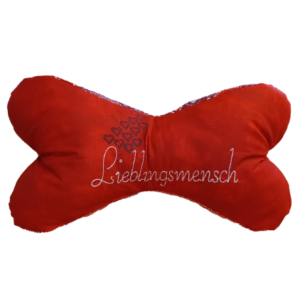 Bild von Nackenkissen / Leseknochen "Lieblingsmensch" 