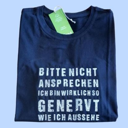 Picture of T-Shirt "Bitte nicht ansprechen", navy