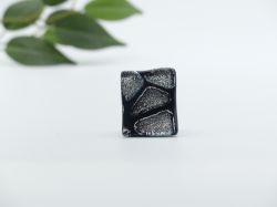 Bild von Ring - Kollektion "Mosaik" - schwarz/silber